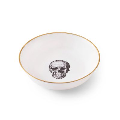 Skull Bone China Dessert / Soup Bowl 17cm