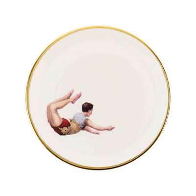 Trapeze Boy Bone China Plate