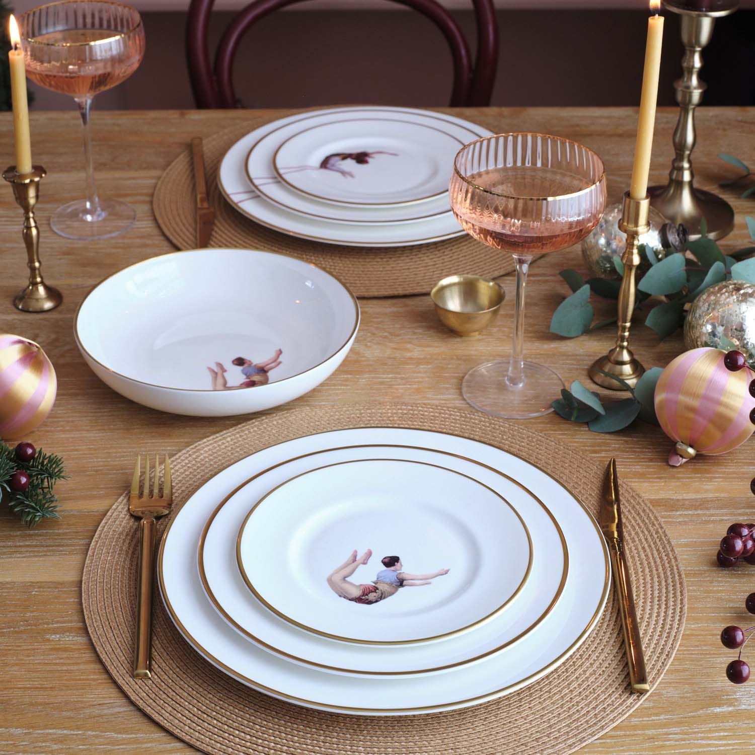 Trapeze Boy Bone China Plate - Image 3