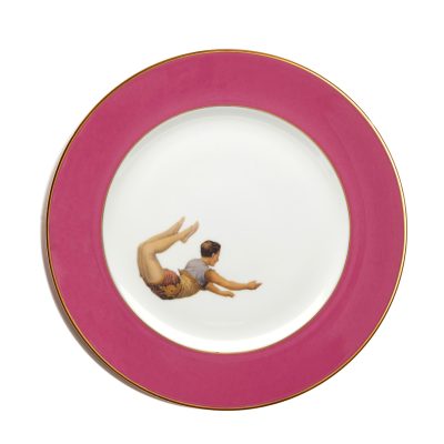 Trapeze Boy Raspberry Pink Plate (27cm)