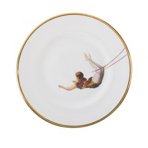 Trapeze Girl Bone China Plate