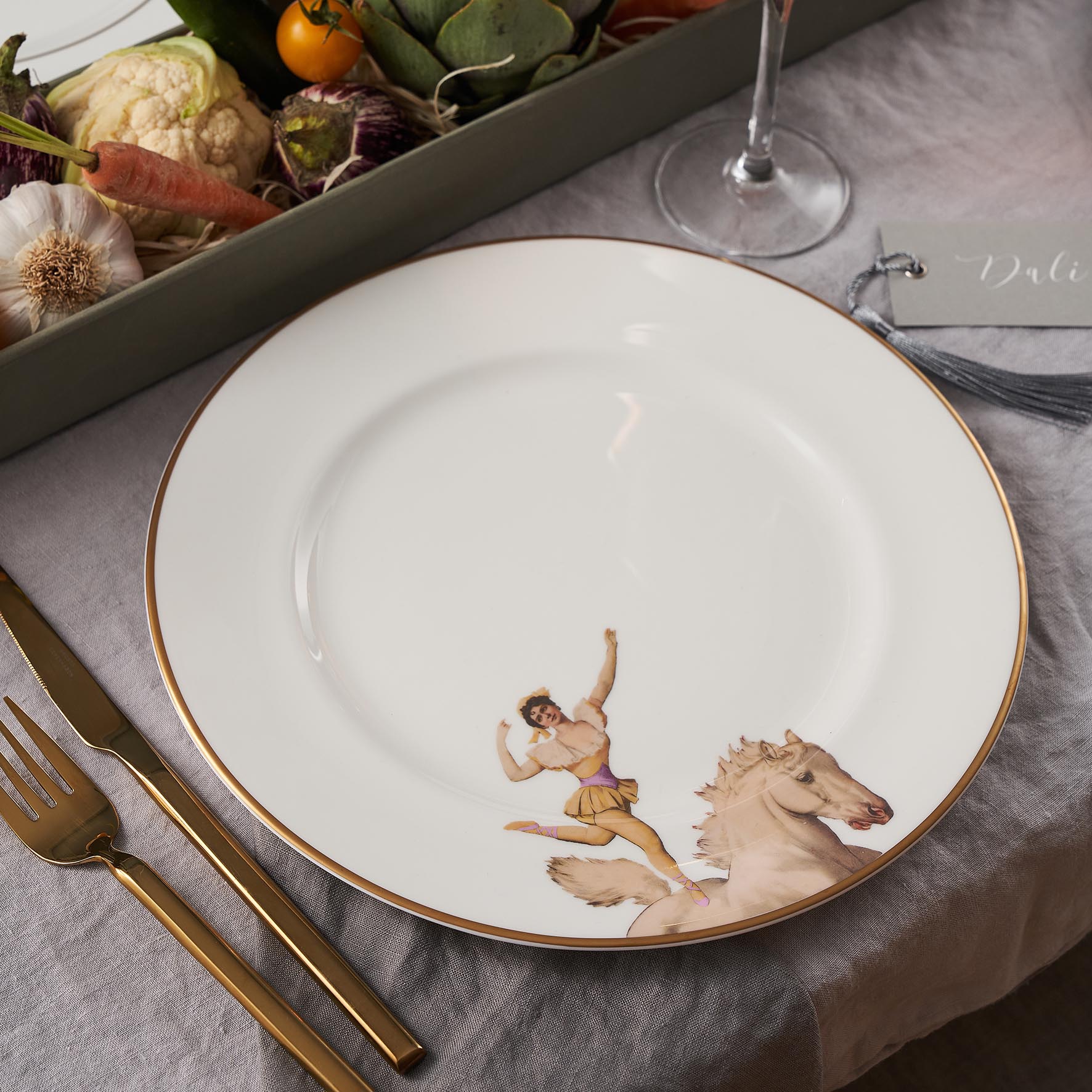 Miss Rose Bone China Plate - Dinner 27cm