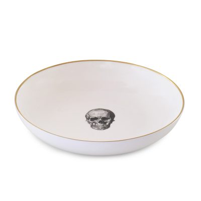 Skull Bone China Large Pasta Bowl 24cm