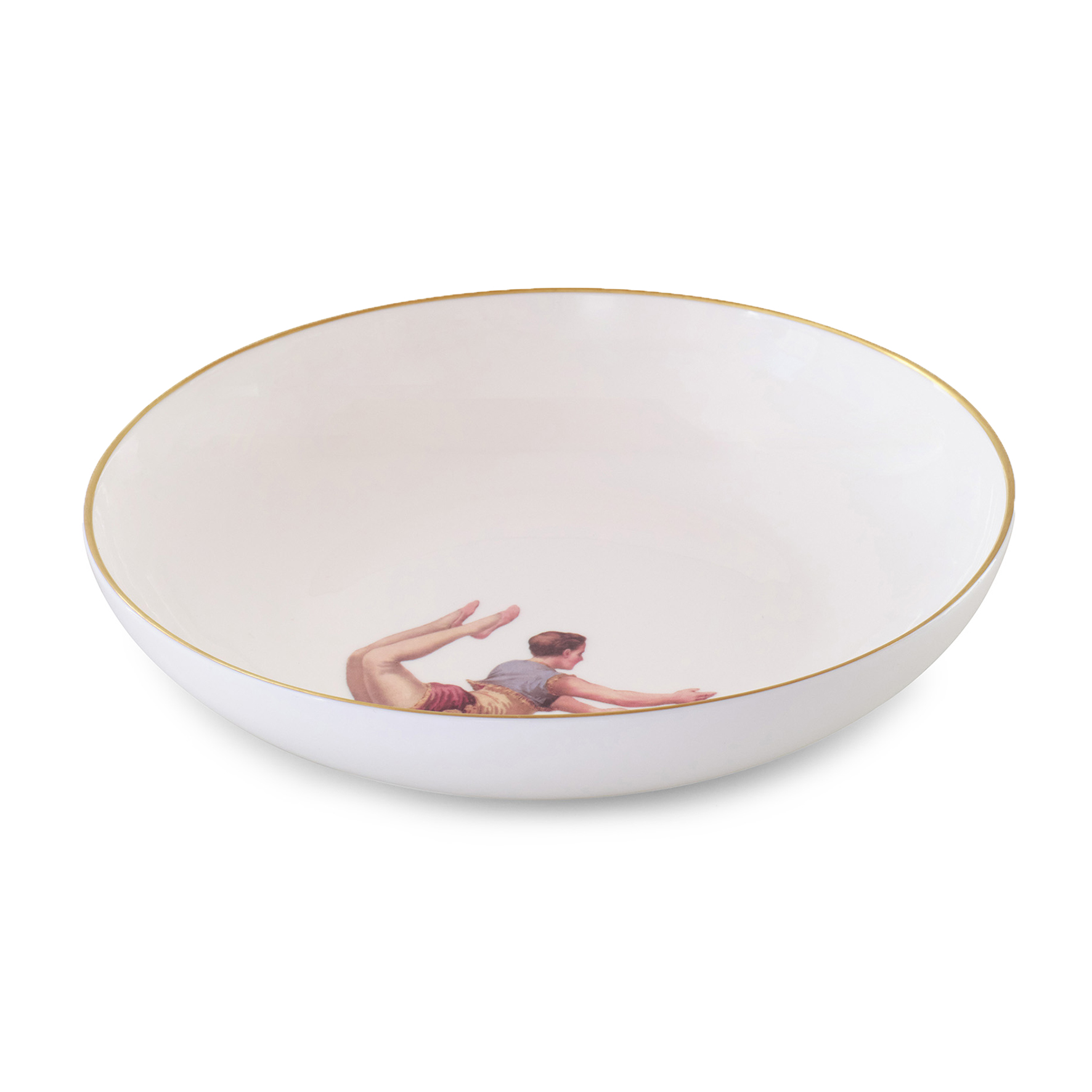 Trapeze Boy Bone China Large Pasta / Serving Bowl 24cm