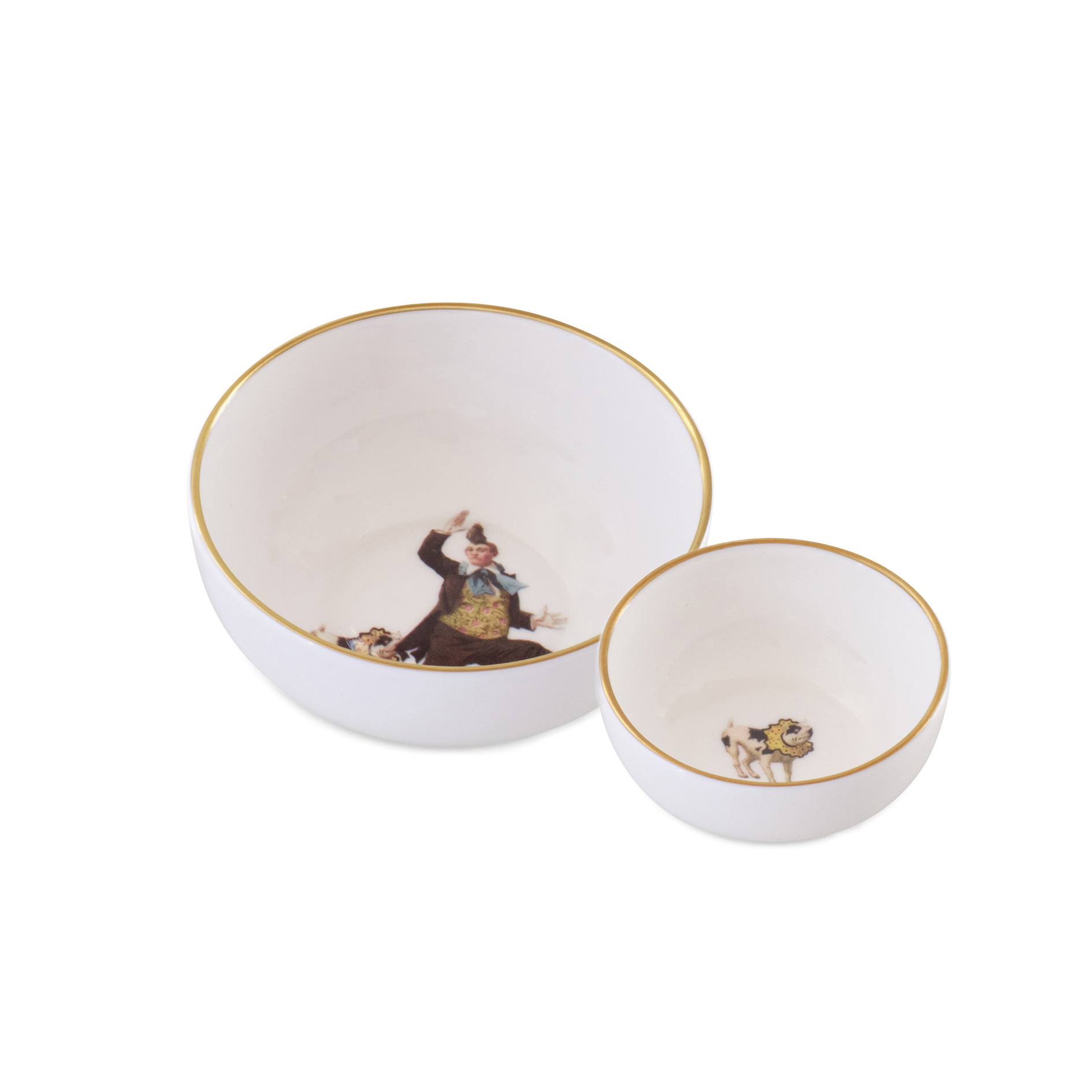 Alphonso Bone China Set of Two Sizes Nut / Dip Bowls