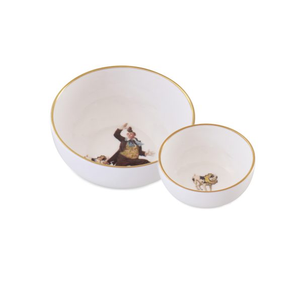 Alphonso Bone China Set of Two Sizes Nut / Dip Bowls